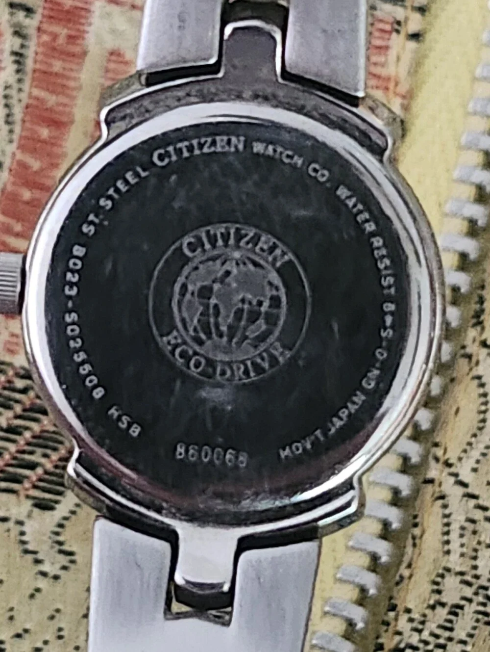 Citizen Eco Drive Silhouette Black Dial Ladies Silver Tone Watch